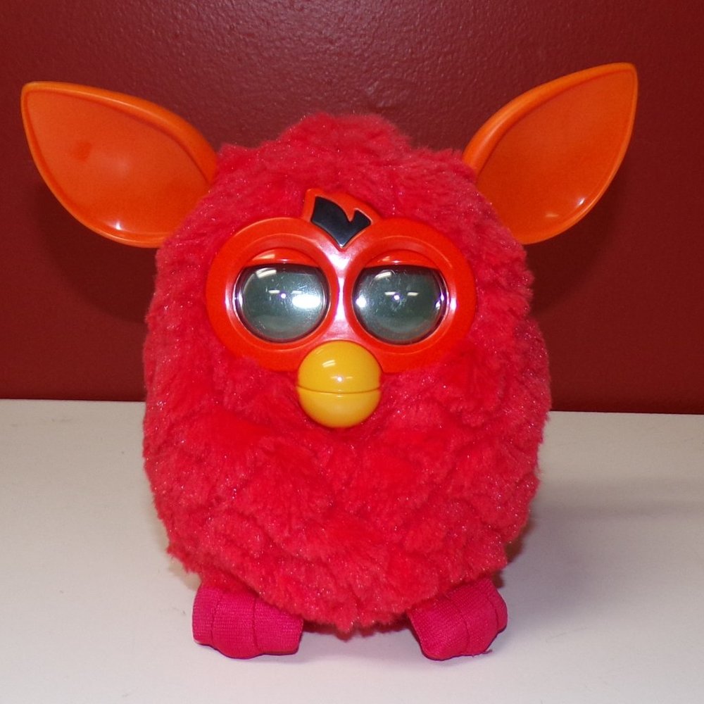 Furby Boom Orange Phoenix Red Talking Interactive Pet Toy Working Hasbro 2012